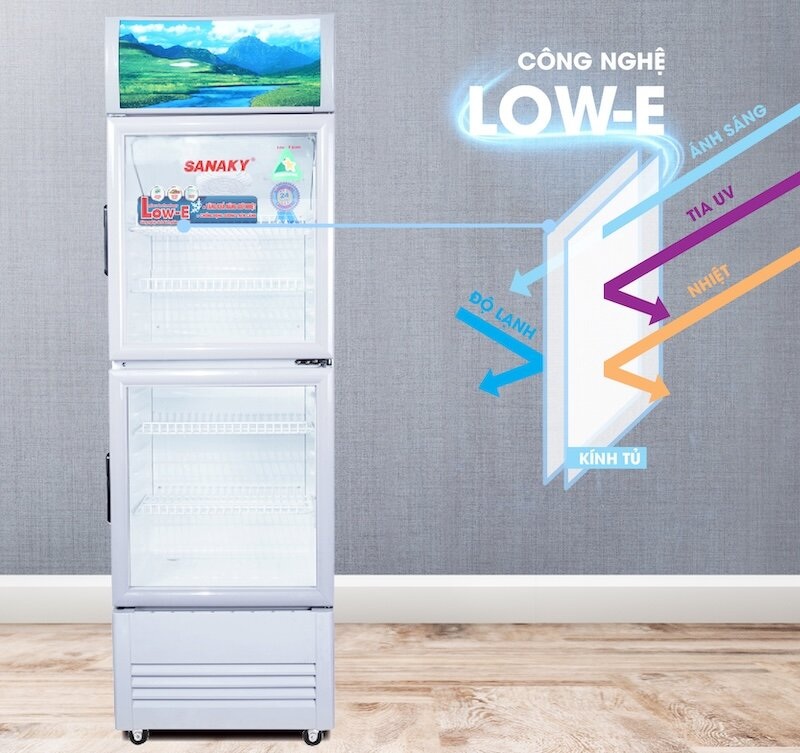 Tủ mát Sanaky 2 cánh 290 lít VH-358WL đánh giá về khả năng làm lạnh và tiết kiệm điện
