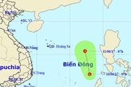 Xuất hiện vùng áp thấp trên Biển Đông