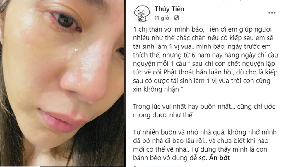 Thủy Tiên nửa đêm bật khóc vì nhớ nhà, tủi thân - 1 Thủy Tiên nửa đêm bật khóc vì nhớ nhà, tủi thân - 1
