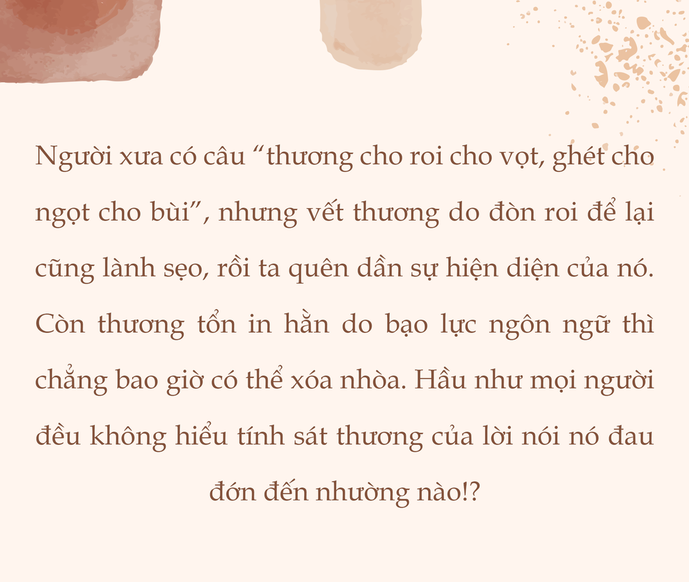Giới trẻ khủng hoảng vì bạo lực ngôn ngữ gây sát thương hơn cả đòn roi - 1 Giới trẻ khủng hoảng vì bạo lực ngôn ngữ gây sát thương hơn cả đòn roi - 1