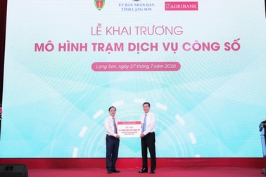 Agribank đồng hành cùng tỉnh Lạng Sơn ra mắt Trạm dịch vụ công số