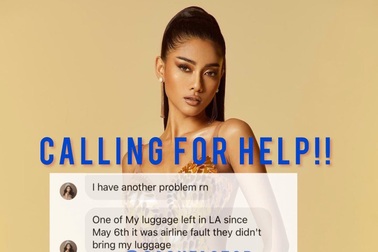 Khánh Vân "ghi điểm" khi giúp người đẹp Myanmar không may bị mất hành lý