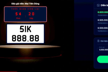 Người trúng biển số ô tô 51K-888.88 với mức đấu giá kỷ lục 32,3 tỷ đồng