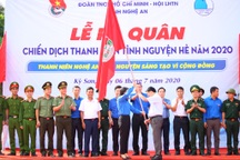 Tỉnh đoàn Nghệ An ra quân tình nguyện ở biên giới Việt - Lào