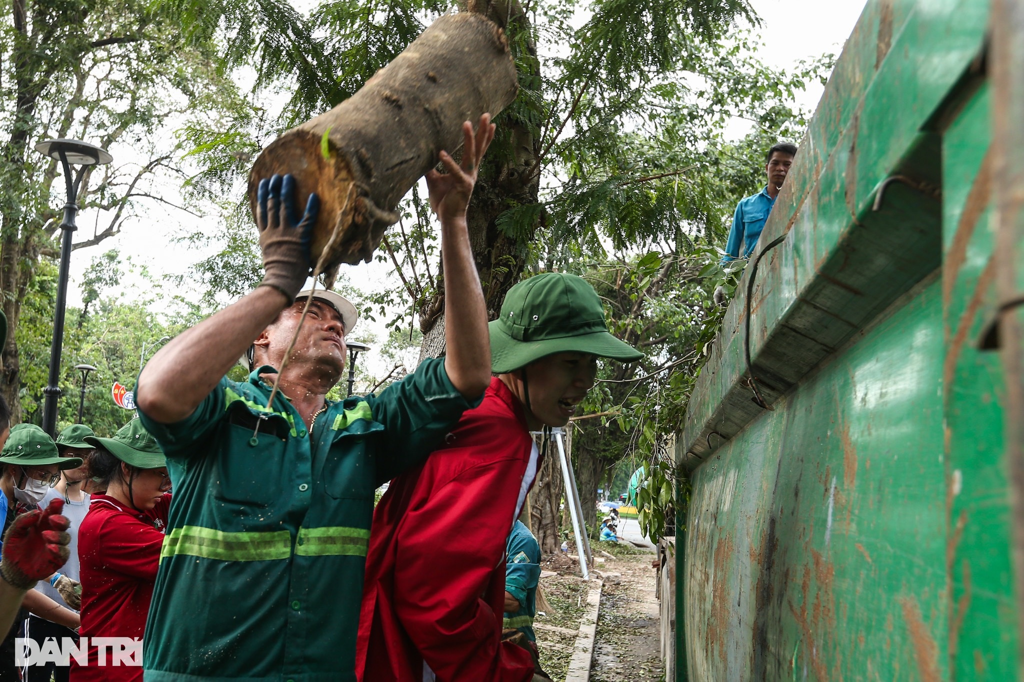 Người nước ngoài chung tay cùng Hà Nội dọn cây đổ sau bão Yagi - 14