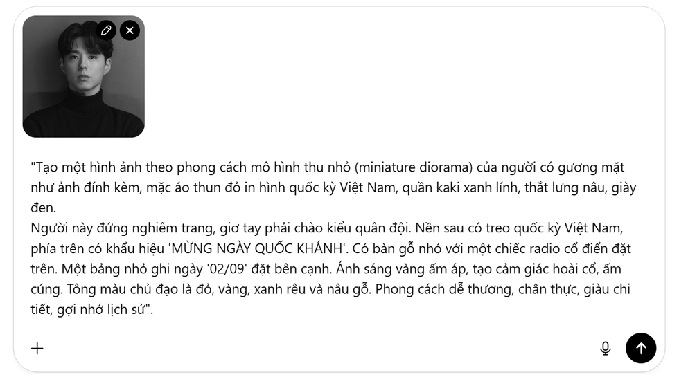 Cách dùng ChatGPT tạo ảnh búp bê từ gương mặt của bạn để chào mừng ngày 2/9 - 2 Cách dùng ChatGPT tạo ảnh búp bê từ gương mặt của bạn để chào mừng ngày 2/9 - 2