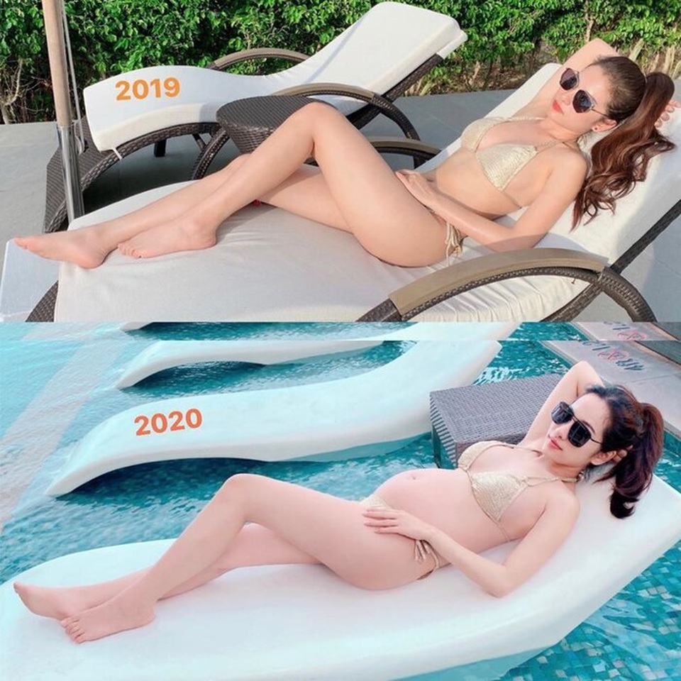 Những bà bầu sành điệu, chẳng ngại diện bikini của showbiz Việt 2020 - 17 Những bà bầu sành điệu, chẳng ngại diện bikini của showbiz Việt 2020 - 17