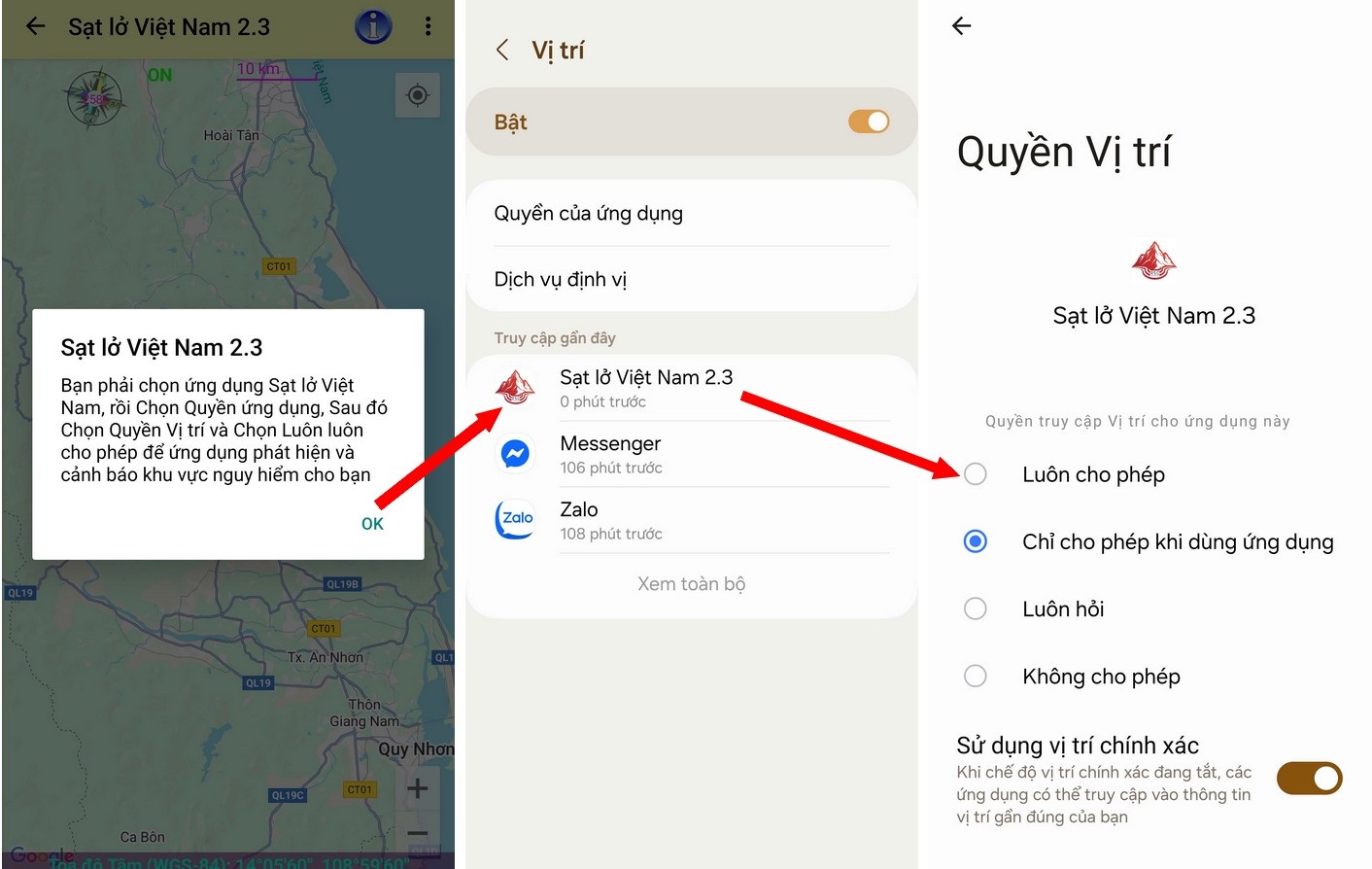 Application to warn of landslide and flash flood risks in real time - 3 Ứng dụng cảnh báo những điểm nguy cơ sạt lở, lũ quét theo thời gian thực - 3