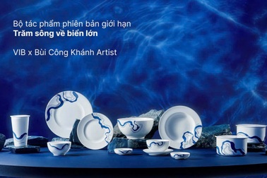 VIB kết hợp nghệ sĩ thị giác tặng khách gửi tiền tác phẩm nghệ thuật độc quyền