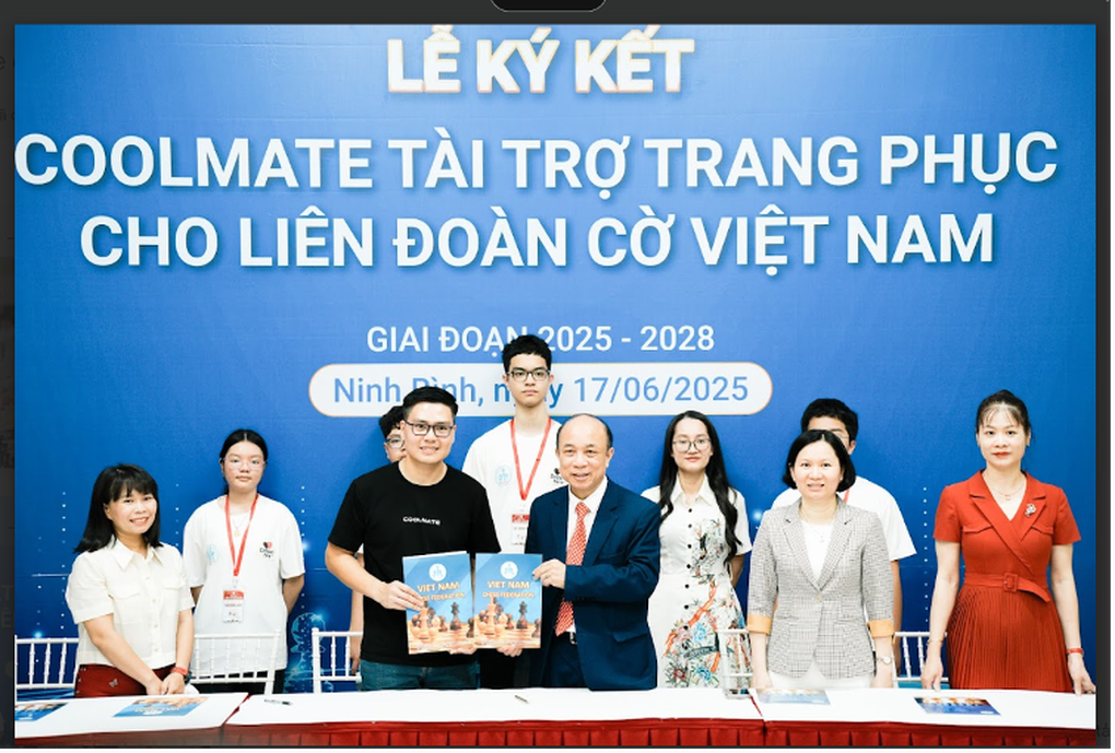 Startup Coolmate tài trợ trang phục cho Liên đoàn Cờ Việt Nam giai đoạn 2025-2028 - 2 Startup Coolmate tài trợ trang phục cho Liên đoàn Cờ Việt Nam giai đoạn 2025-2028 - 2