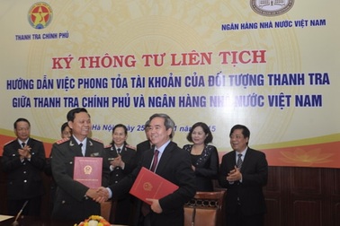 Phong toả tài khoản của đối tượng thanh tra khi có dấu hiệu tẩu tán tài sản