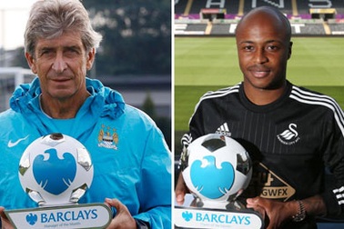 Premier League: Andre Ayew và Manuel Pellegrini hay nhất tháng 8