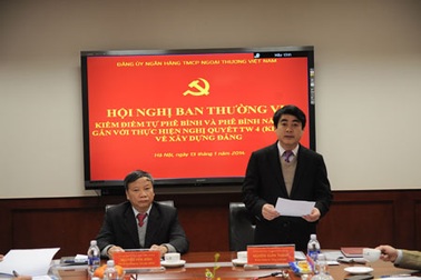 Năm 2013, Vietcombank không có đảng viên sai phạm 