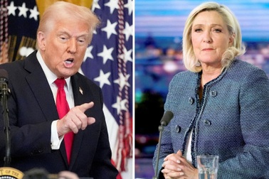 Tổng thống Trump khen ngợi và bênh vực lãnh đạo cực hữu Pháp Le Pen