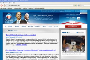 Hacker dựng website độc hại “ăn theo” tổng thống Obama