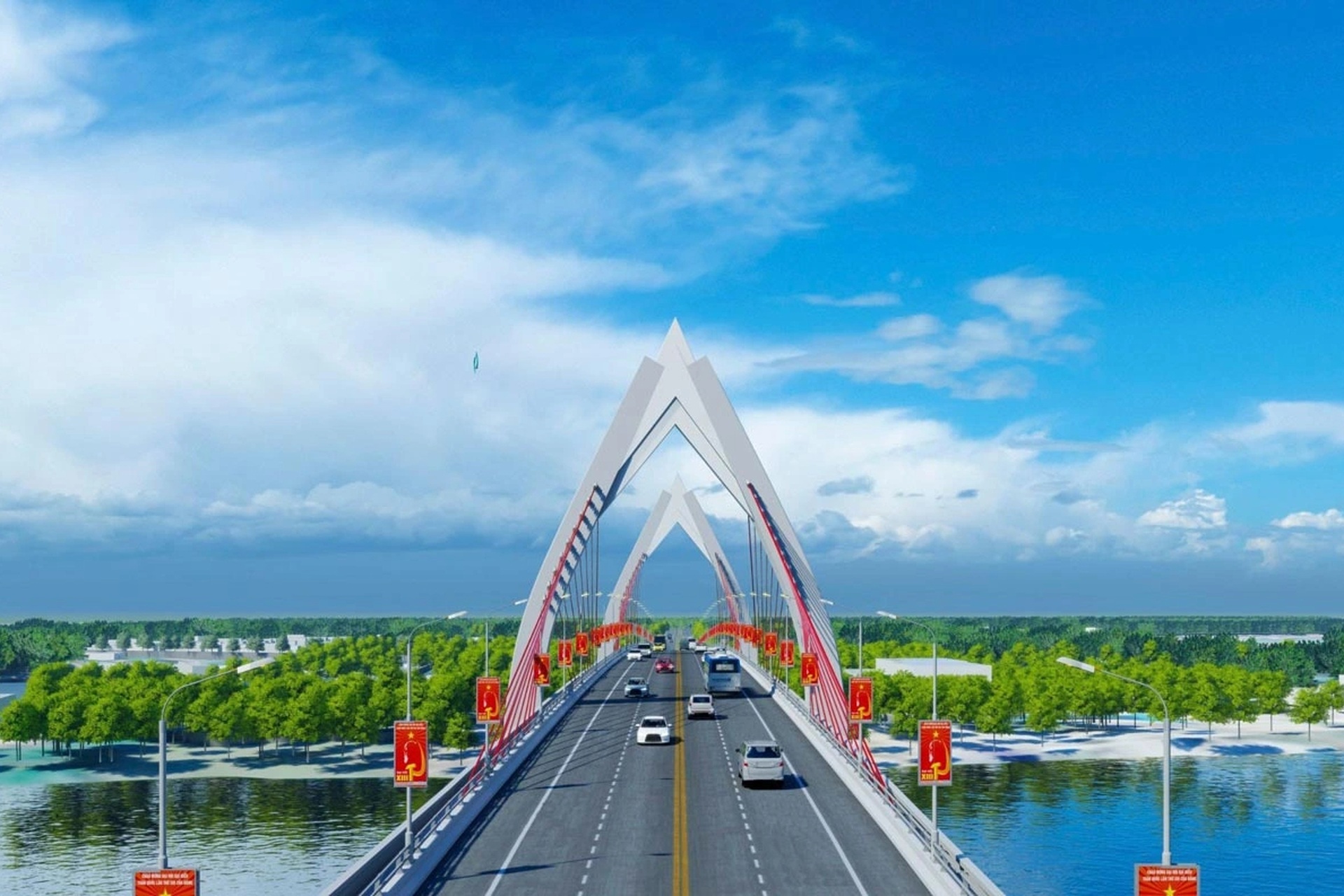 Cây cầu hình búp sen được kỳ vọng sẽ trở thành điểm nhấn kiến trúc Nam Định - 7 Cây cầu hình búp sen được kỳ vọng sẽ trở thành điểm nhấn kiến trúc Nam Định - 7