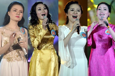 Mỹ nữ lên ngôi trong đêm chung kết Sao Mai dòng dân gian