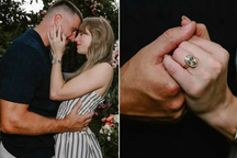 Cận cảnh nhẫn đính hôn ước tính hàng triệu USD của Taylor Swift