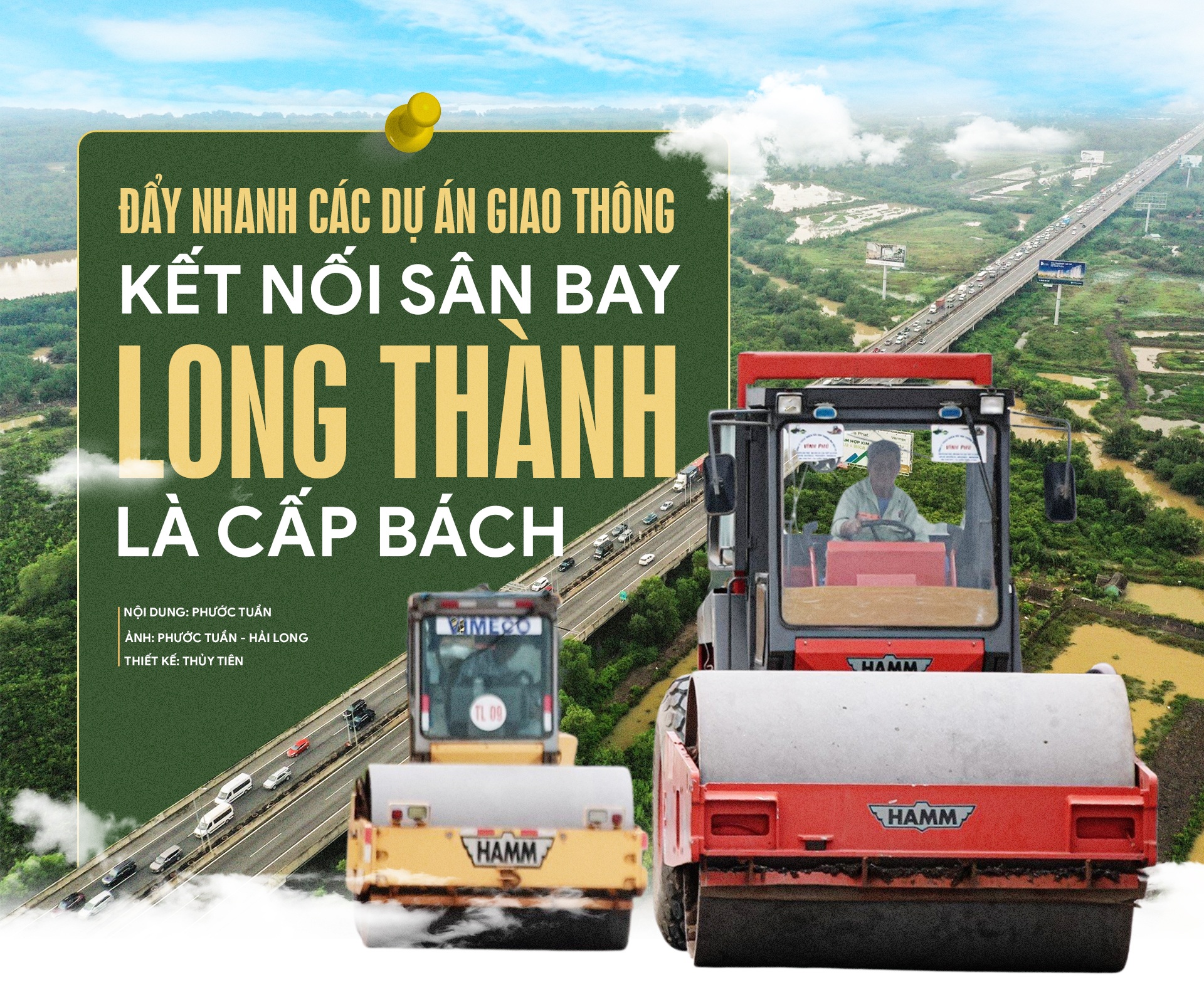 Đẩy nhanh các dự án giao thông kết nối sân bay Long Thành là cấp bách