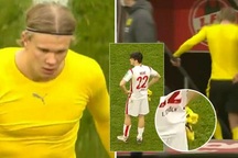 Uất ức trong lòng, Haaland nổi điên tạo nên hành động phi thể thao