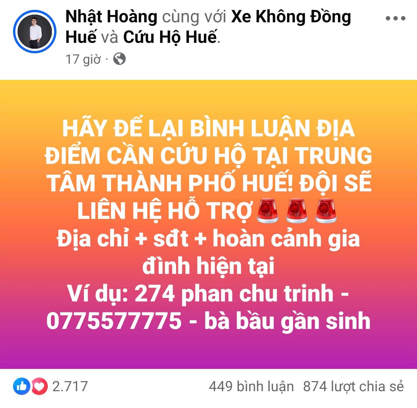 Không kịp trở tay với mưa lớn chưa từng có, người dân Huế lên mạng kêu cứu - 4