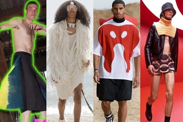 Váy, áo cắt xẻ... tạo thành xu hướng xuân hè cho nam giới