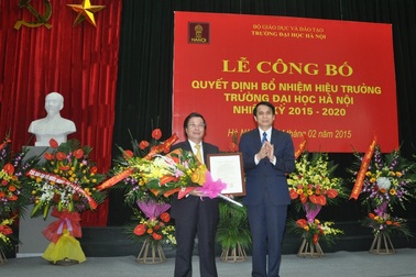 Bổ nhiệm lại Hiệu trưởng trường Đại học Hà Nội