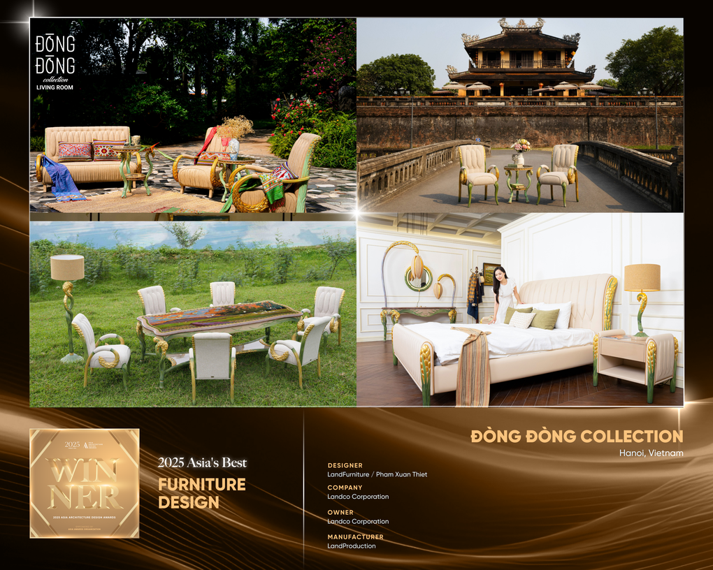Thiết kế nội thất xuất sắc nhất châu Á vinh danh Landco với bộ sưu tập Đòng Đòng - 2 Thiết kế nội thất xuất sắc nhất châu Á vinh danh Landco với bộ sưu tập Đòng Đòng - 2