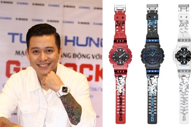 Dấu ấn Tuấn Hưng xuất hiện lần đầu tiên trên đồng hồ G-Shock phiên bản giới hạn.