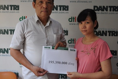 Hơn 195 triệu đồng đến với người mẹ có 2 con bệnh não