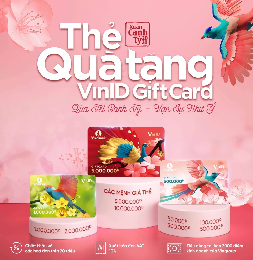 Xoá tan nỗi lo chọn quà Tết với thẻ VinID Gift Card - 2 Xoá tan nỗi lo chọn quà Tết với thẻ VinID Gift Card - 2
