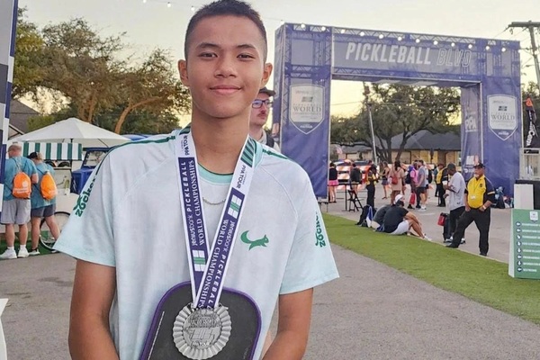 Tay vợt trẻ Việt Nam đạt thành tích ấn tượng tại giải pickleball thế giới