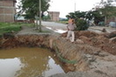 Kịp thời ngăn chặn vụ phá hoại tài sản tại Khu dân cư hồ Mật Sơn