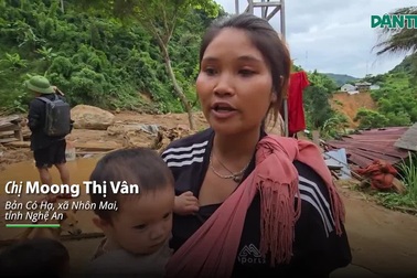 Bản làng tan hoang sau trận sạt lở núi kinh hoàng