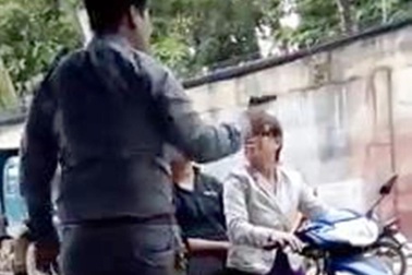 Xác định khẩu súng nghi giám đốc công ty bảo vệ dí vào đầu phụ nữ