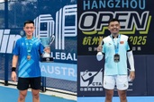 Hoàng Nam - Vinh Hiển xóa hiềm khích trong ngày vui của pickleball Việt Nam