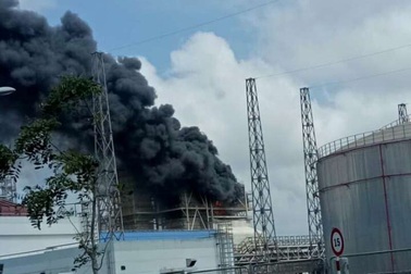 Cháy lớn tại dự án Nhà máy nhiệt điện Duyên Hải 3 mở rộng