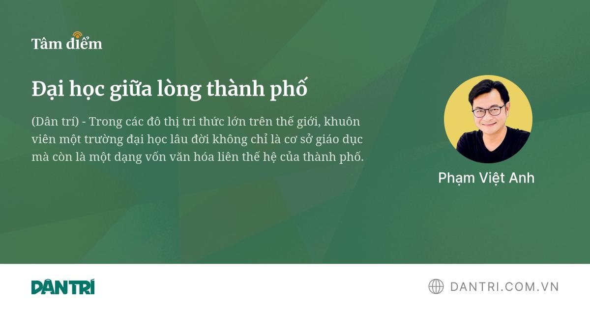 Đại học giữa lòng thành phố
