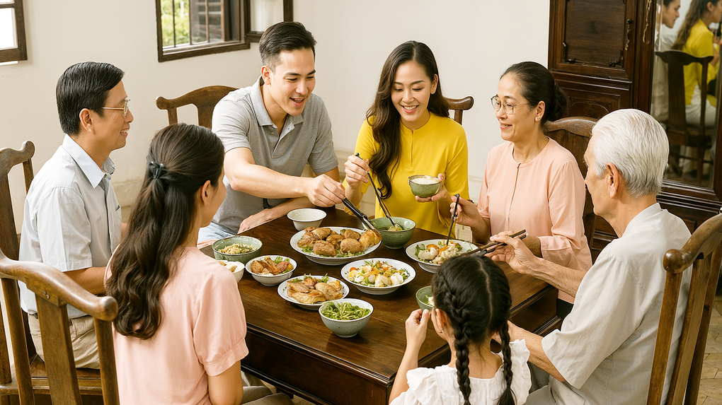 Tái hiện vị ký ức ngọt ngào qua những bữa ăn gia đình - 1 Tái hiện vị ký ức ngọt ngào qua những bữa ăn gia đình - 1
