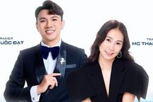 MC Quốc Đạt cùng MC Thanh Thảo huấn luyện thí sinh Hoa hậu Hoàn vũ Việt Nam