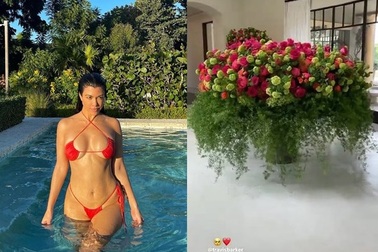 Bạn trai tặng một nhà hoa cho Kourtney Kardashian