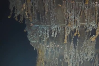 OceanGate công bố thước phim quay cận cảnh xác tàu Titanic