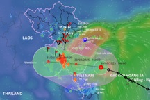 Bão Nongfa hướng vào đất liền nước ta