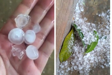 Lào Cai: Không khí lạnh tràn về, mưa đá xuất hiện nhiều nơi