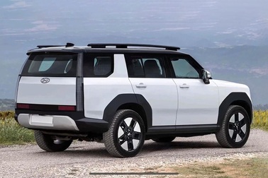 Hyundai Santa Fe 2024 lăn bánh trên phố, dáng quá giống Land Rover