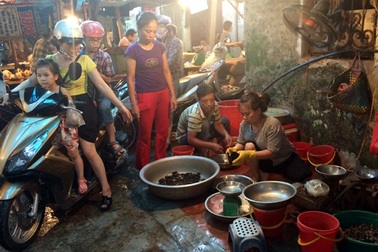 Nắng nóng: Cua đồng tăng giá, đá sạch cháy hàng