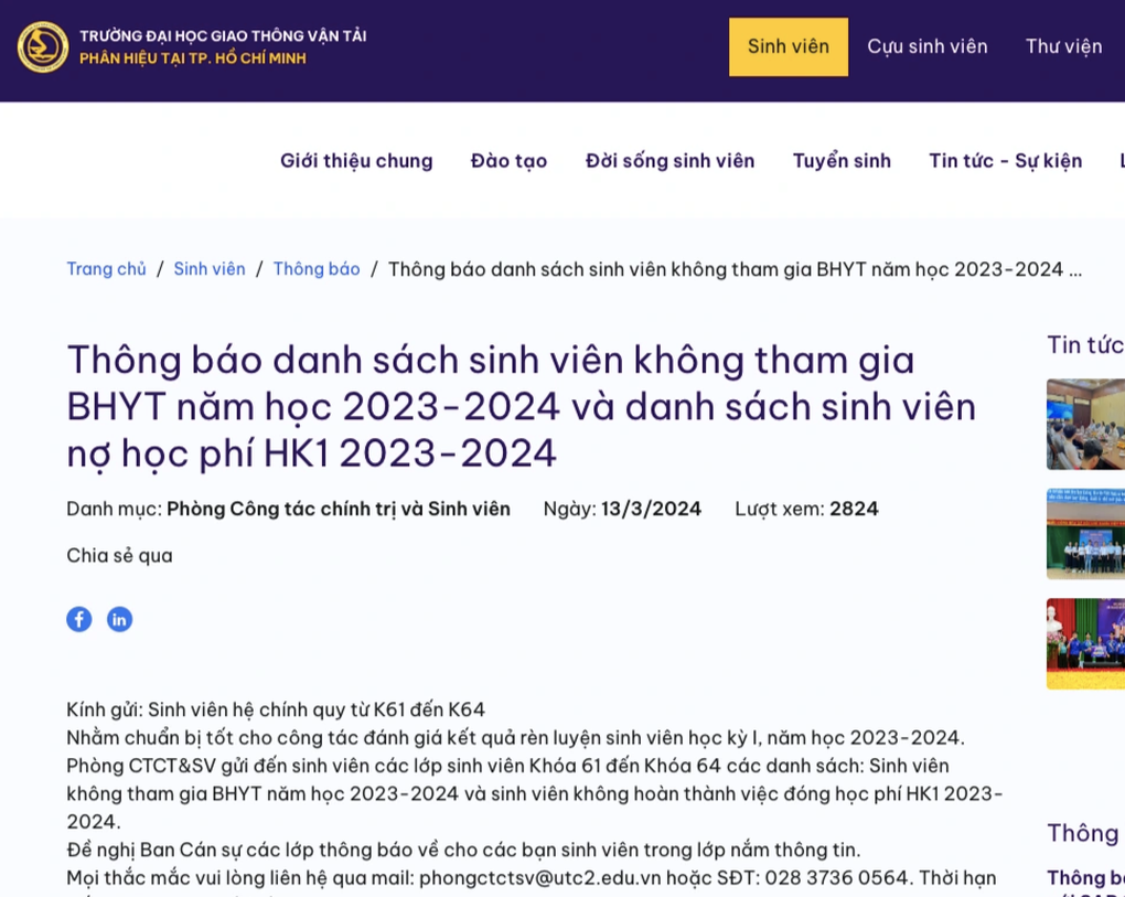 Loạt đại học bêu tên sinh viên nợ học phí: Thiếu tôn trọng hay cẩu thả? - 2 Loạt đại học bêu tên sinh viên nợ học phí: Thiếu tôn trọng hay cẩu thả? - 2