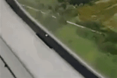 Video động cơ máy bay Mexico bốc khói vì chim lao trúng