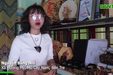Cô gái Bến Tre ước mơ đưa trang sức gáo dừa xuất ngoại