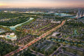 Địa thế bán đảo ven sông của The Sensia